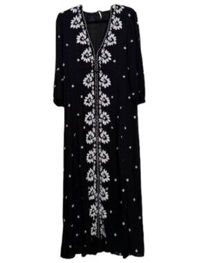 Free People Embroidered Fable Midi Dress